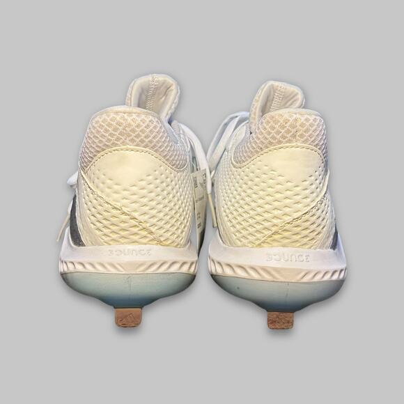Adidas Icon V Bounce Women’s Softball Cleats White/Silver – Size 10 - Picture 4 of 6